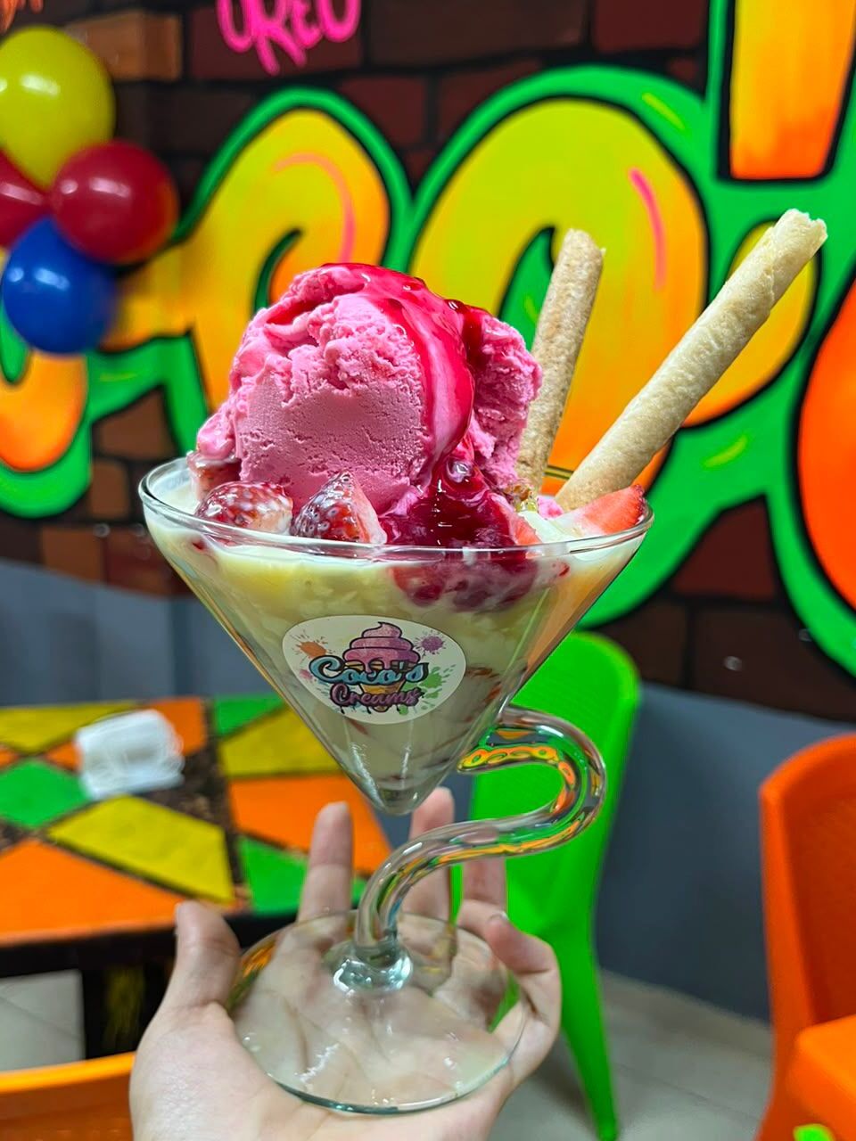 Fresas con crema